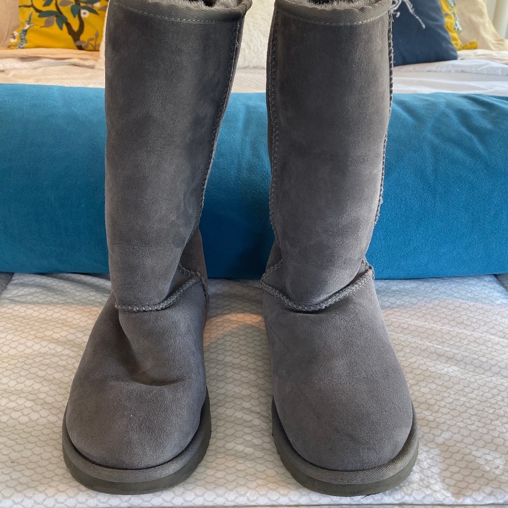 Gray Tall Ugg Boots
